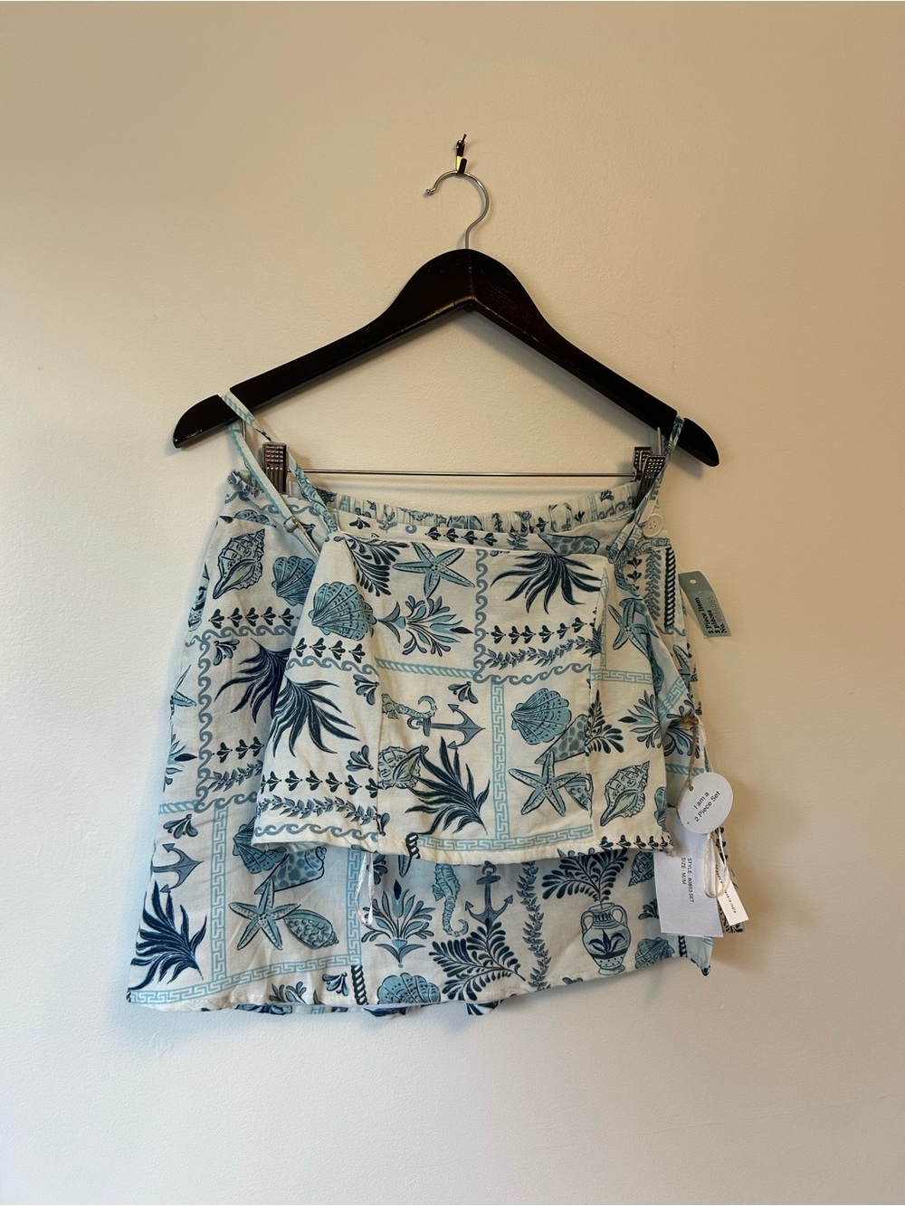 NWT Midnight Sky Linen Blend Matching 2-Piece Set